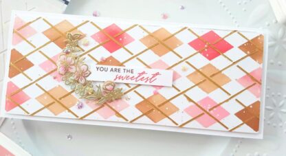 Argyle Layering stencil 4 x 9" 2 pk - Bilde 3