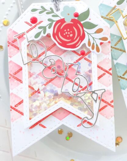 Argyle Layering stencil 4 x 9" 2 pk - Bilde 4