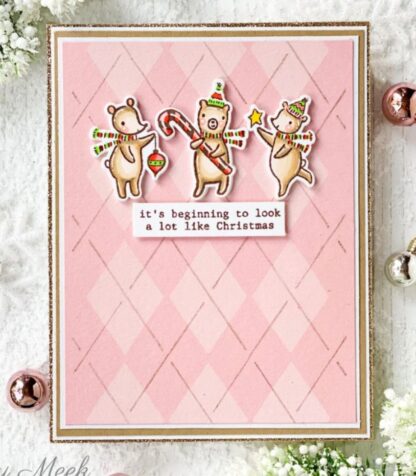 Argyle Layering stencil 4 x 9" 2 pk - Bilde 9