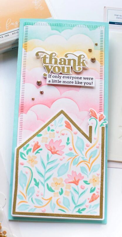 Cloud Builder stencil 4 x 9" - Bilde 5