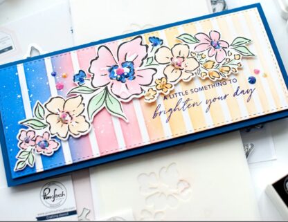 Gradiating Stripes stencil 4 x 9" - Bilde 2