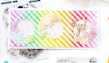 Diagonal Stripe stencil 4 x 9" - Bilde 2