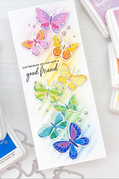 Diagonal Stripe stencil 4 x 9" - Bilde 8