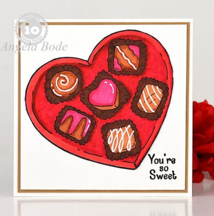 Chocolate Heart Box stempelplate H20947 - Bilde 4