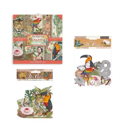 Amazonia pakke (paper pack 12 x 12", clear die cut og die cut)