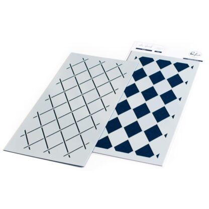 Argyle Layering stencil 4 x 9" 2 pk