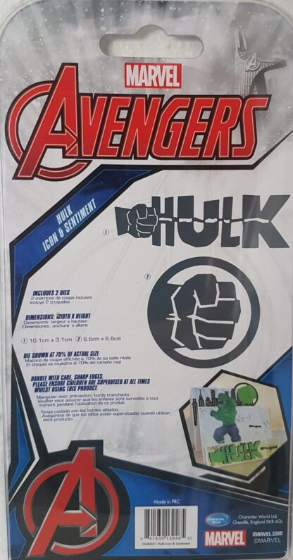 Marvel - Hulk Icon & Sentiment die