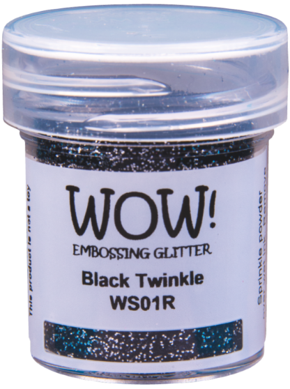 WOW Black Twinkle embossing powder WS01R
