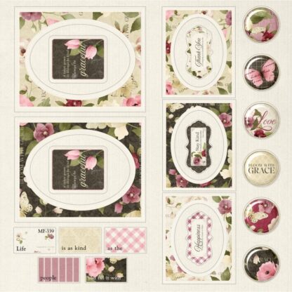 Bloom with Grace Die Cut Topper pad - Bilde 2