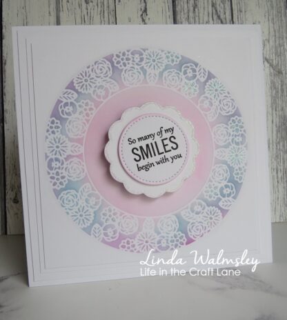 Blooms Aperture Circle SP6-125BC stencil - Bilde 2