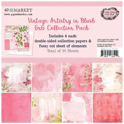 Vintage Artistry in Blush 6 x 6" collection pack