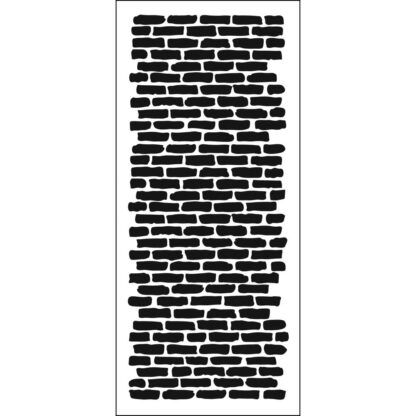Brick vertical stencil 4 x 9"