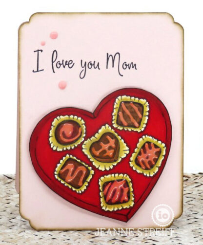 Chocolate Heart Box stempelplate H20947 - Bilde 3