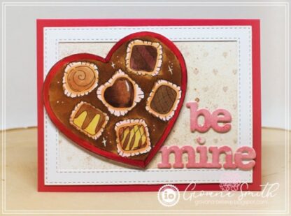 Chocolate Heart Box stempelplate H20947 - Bilde 2