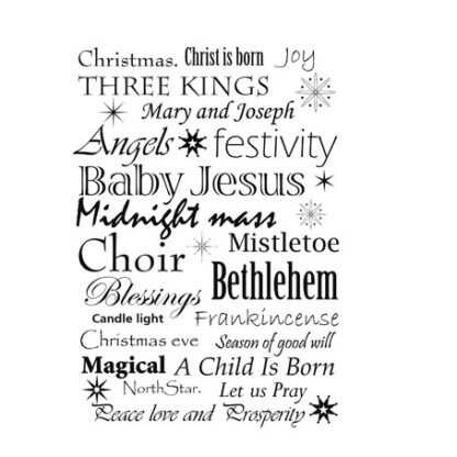 Christmas Words LAV196