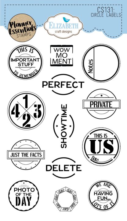 Circle Labels stamps CS131