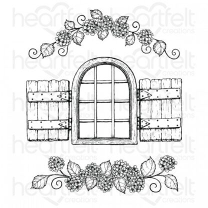 Cottage Window & Hydrangea stamp set