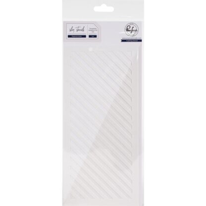 Diagonal Stripe stencil 4 x 9"