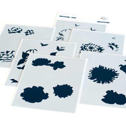 Flower Garden stencil 4,25 x 5,25"