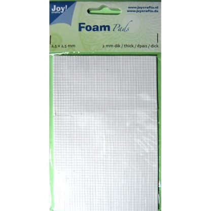 Foam Pads mini 2 mm tykke, 2,5 x 2,5mm