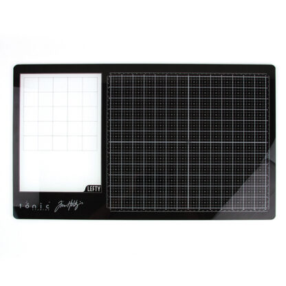 Glass Media Mat for venstrehendte (hvitt felt på venstre side)