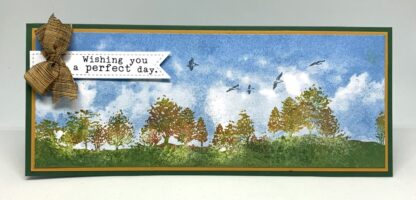 Tree-lined Hillside Duo - Slimline stempel 3229-LG - Bilde 2