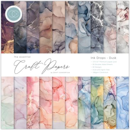 The Essential Craft Papers Ink Drops Dusk