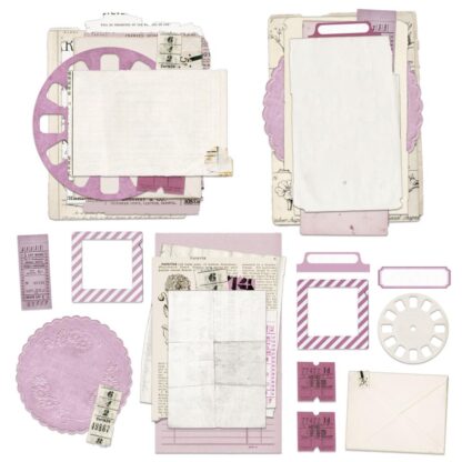 Vintage Artistry Lilac Nouveau Collage Stack