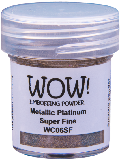 WOW Metallic Platinum Super Fine embossing powder WC06SF(O)