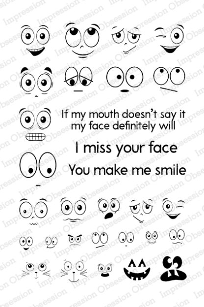 Miss Your Face stempelplate CL1076