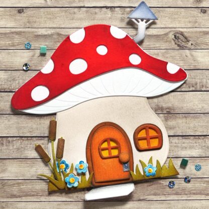 Mushroom House Folding Card die1796 - Bilde 4