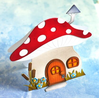 Mushroom House Folding Card die1796 - Bilde 3