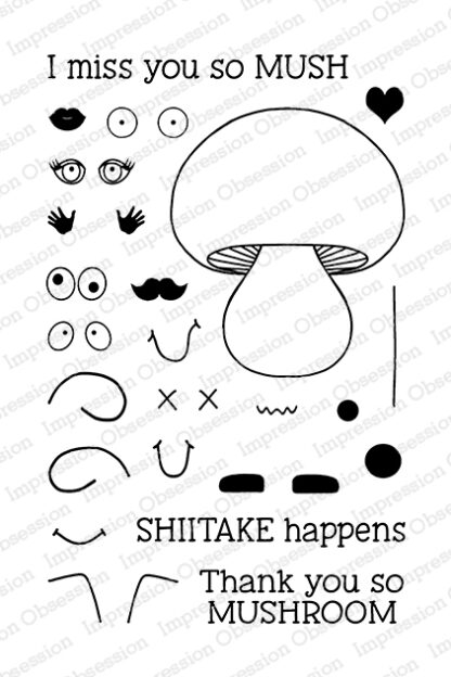 Mushrooms Happen stempelplate CL1077