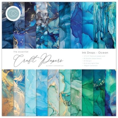 The Essential Craft Papers Ink Drops Ocean