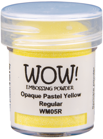 WOW Opaque Pastel Yellow embossing powder WM05R (O)