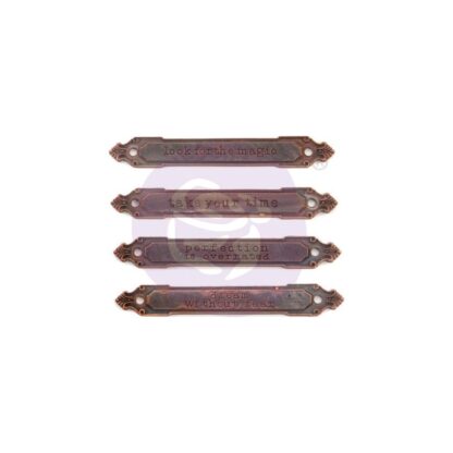 Finnabair - Mechanicals Metal Embellishment Rusty Labels