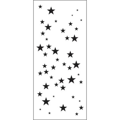 Star Sparkle stencil 4 x 9"