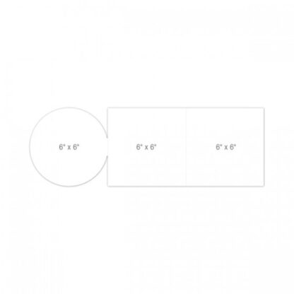 6 x 6" Swing Fold Card - White - Bilde 3