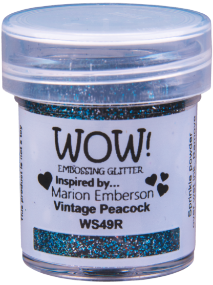 WOW Vintage Peacock embossing glitter WS49R(OM)