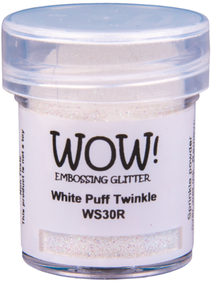 WOW White Puff Twinkle embossing glitter WS30R (OM)