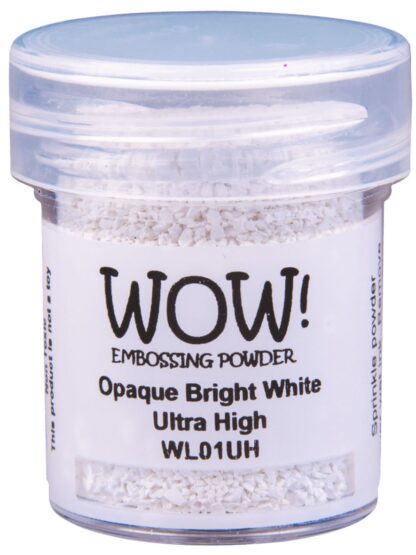 WOW Opaque Bright White Ultra High embossing powder WL01UH (O)