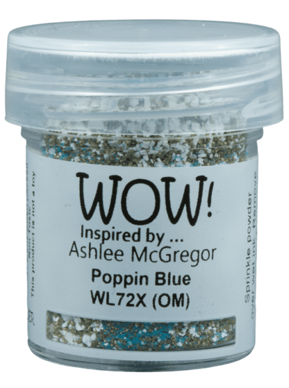 WOW Poppin Blue *Ashlee McGregor* embossing powder WL72X (OM)