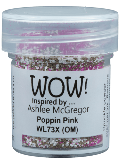 WOW Poppin Pink *Ashlee McGregor* embossing powder WL73X (OM)