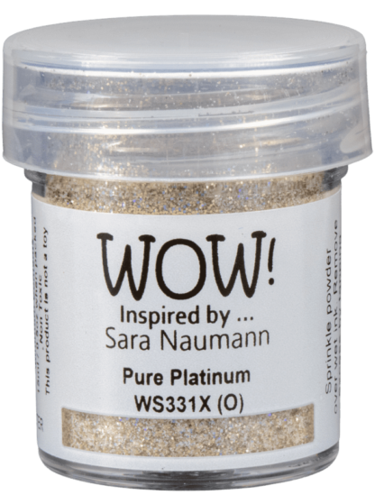 WOW Pure Platinum *Sara Naumann* embossing glitter WS331X (O)