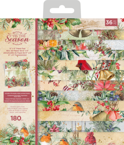 Tis the Season 6 x 6" paper pad